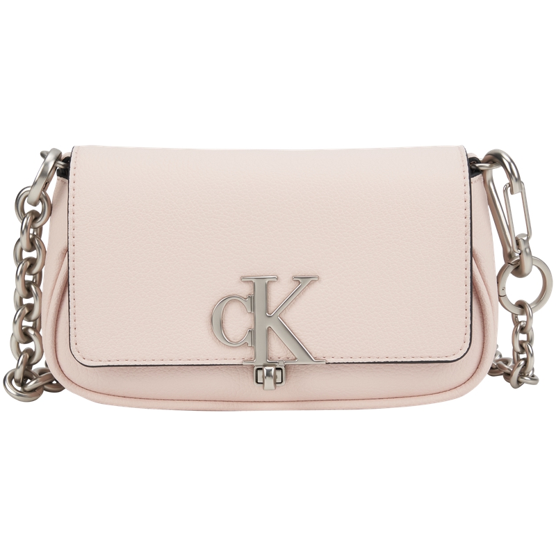 

Calvin Klein Сумка кросс-боди из смесового материала среднего размера женская ракушечно-розовая