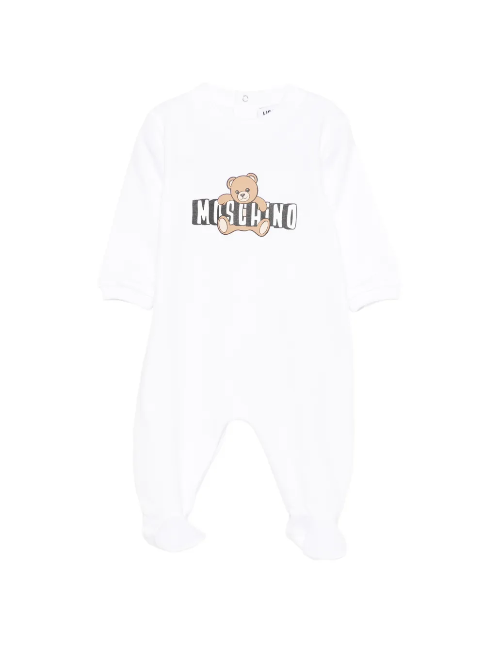 

Пижама с принтом-логотипом Moschino Kids, белый