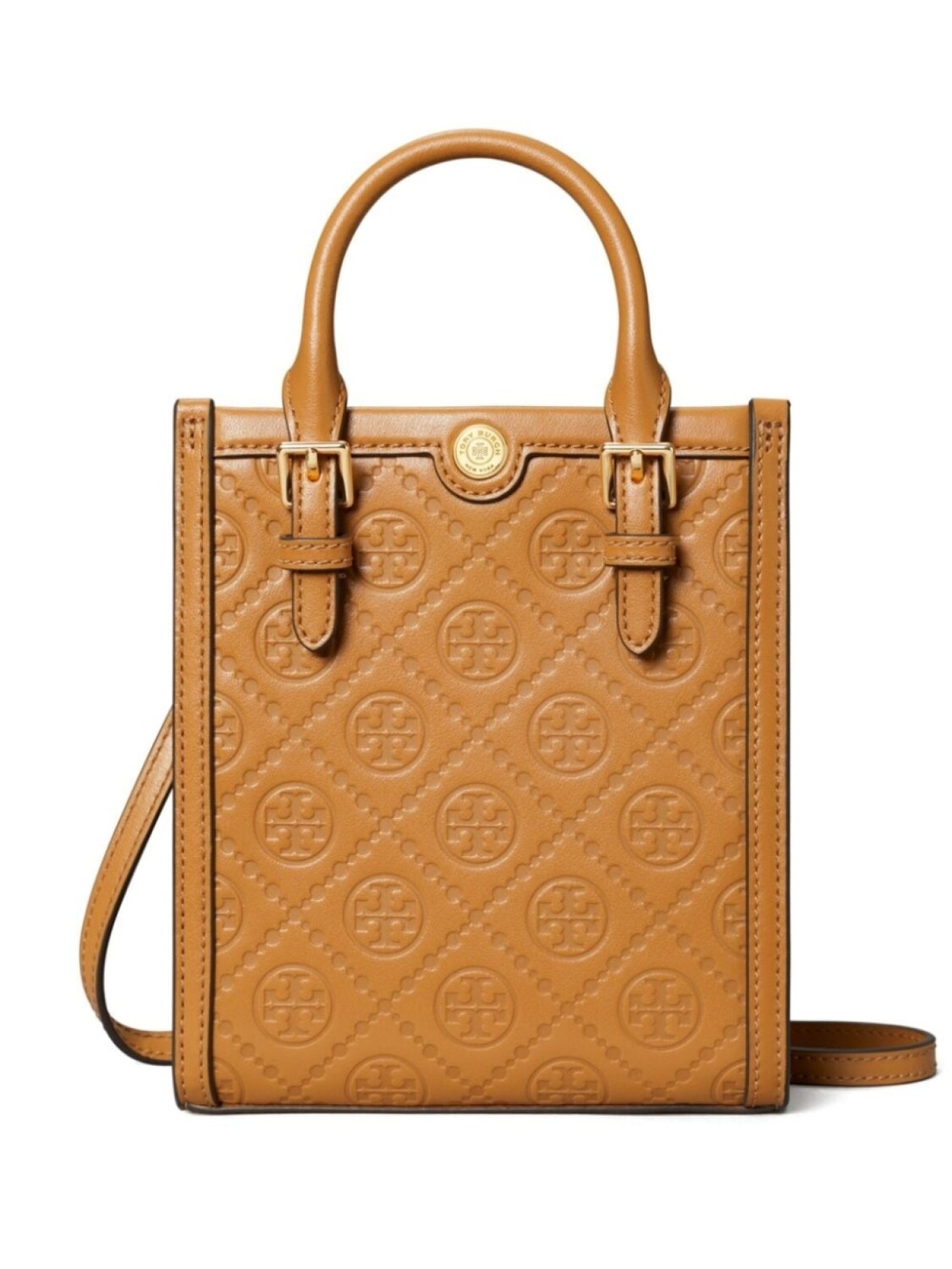 

Tory Burch сумка-тоут размера мини с монограммой, коричневый