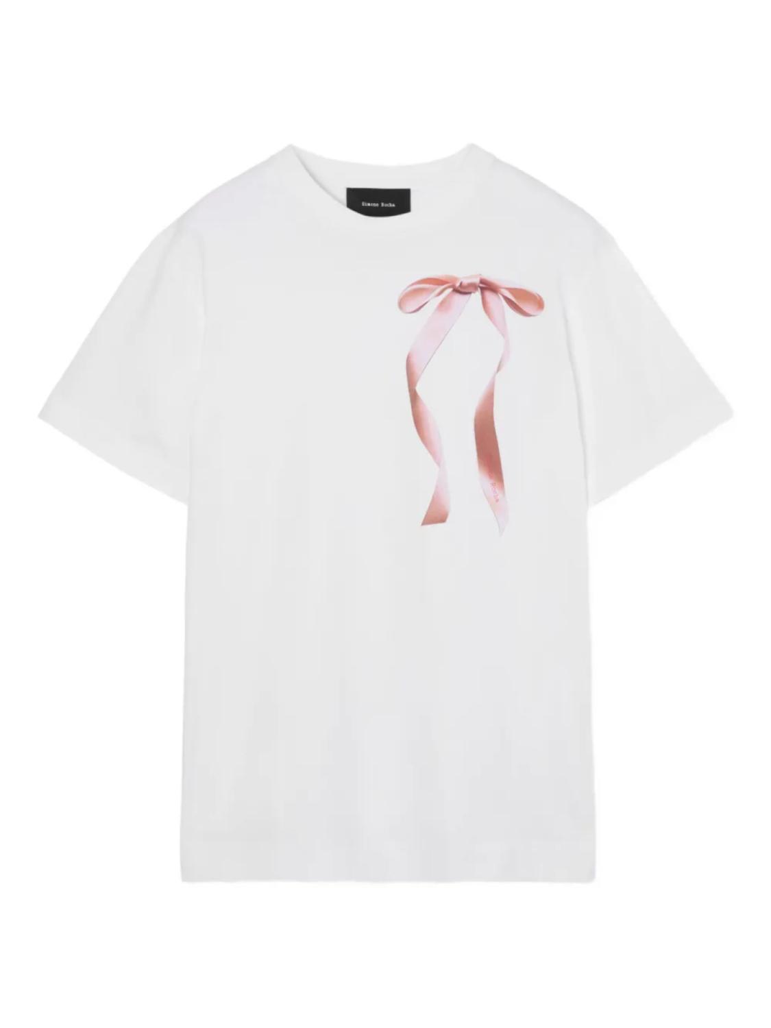 

Simone Rocha футболка с принтом, белый