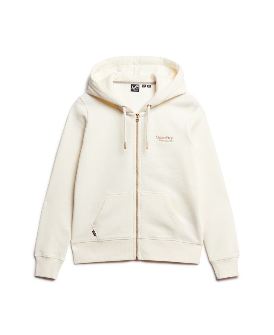 

Толстовка с капюшоном на молнии Superdry Essential, Wool White