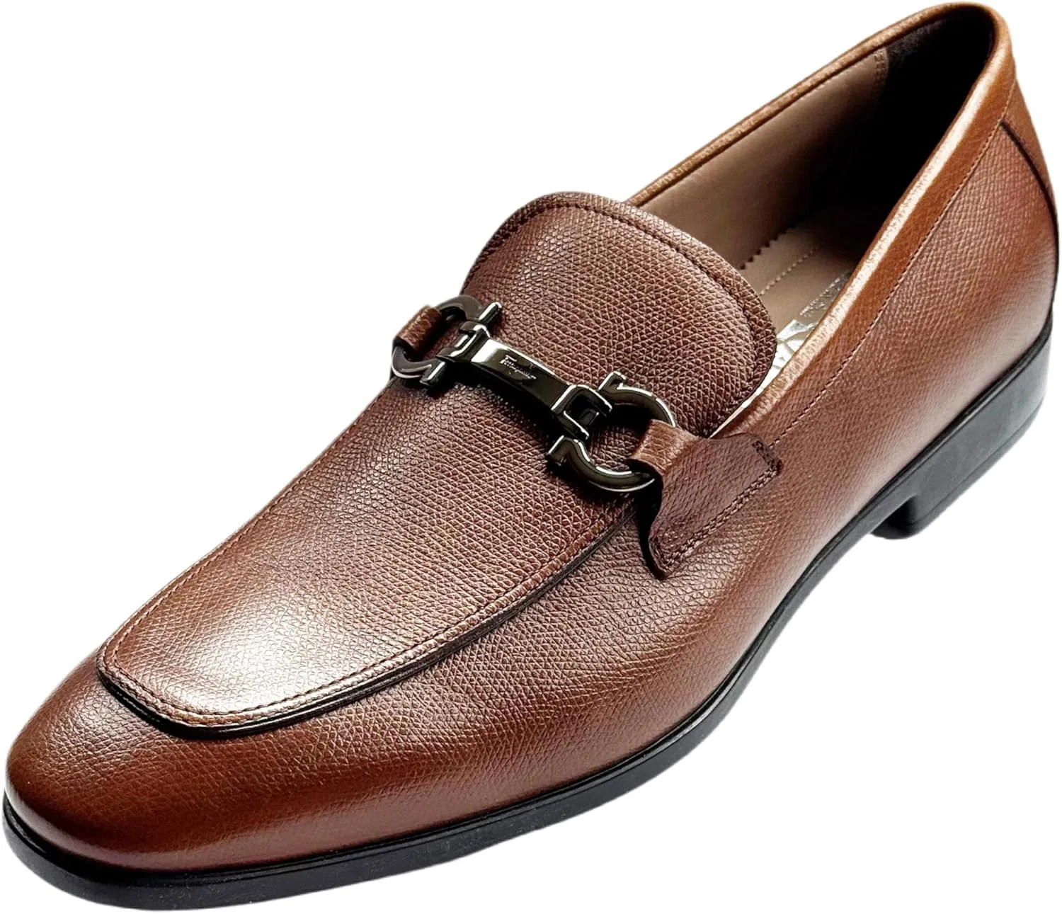 Лоферы из натуральной кожи, Salvatore Ferragamo, коричневый
