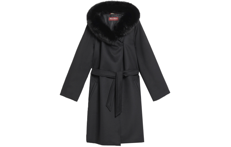 

MaxMara Женское черное пальто Black, Black