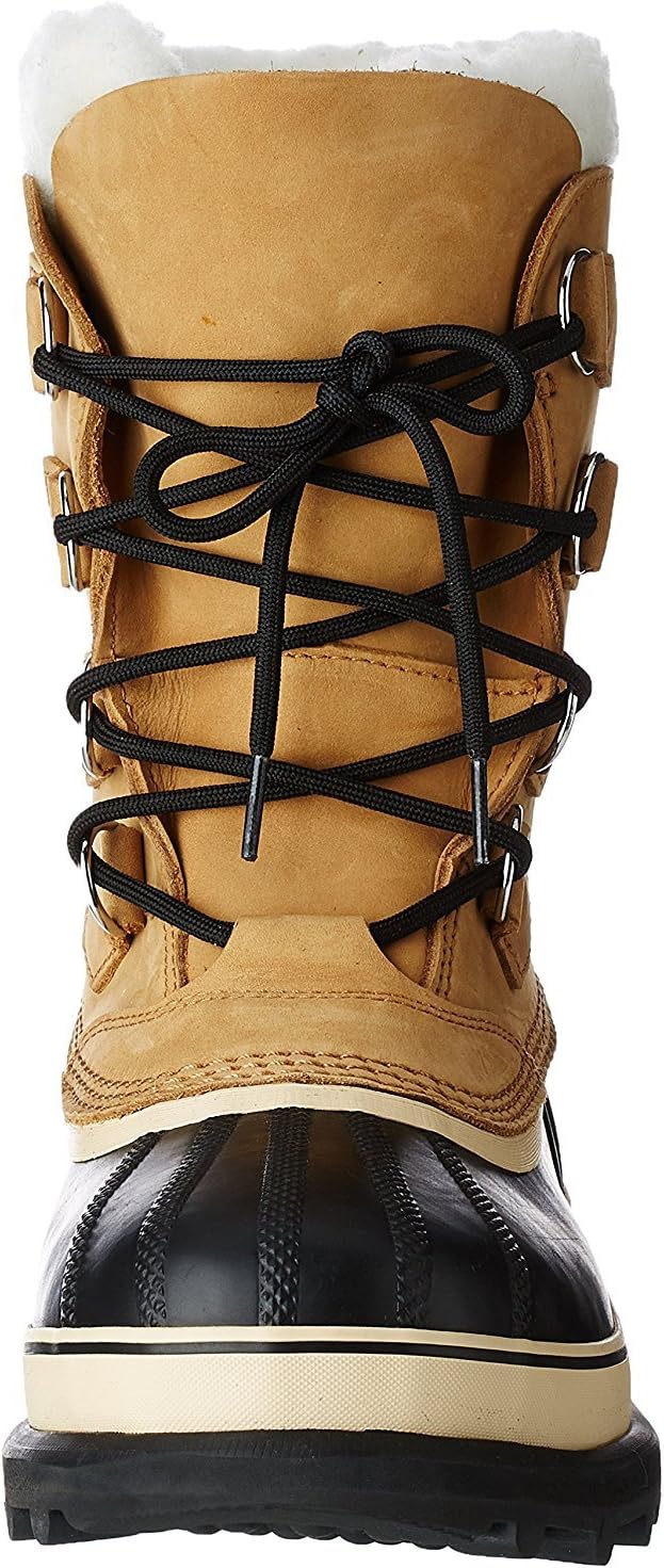 Мужские зимние ботинки Sorel Caribou из шерсти, водонепроницаемые для дождя и снега, средние по голенище, для походов, Buff — фото 2