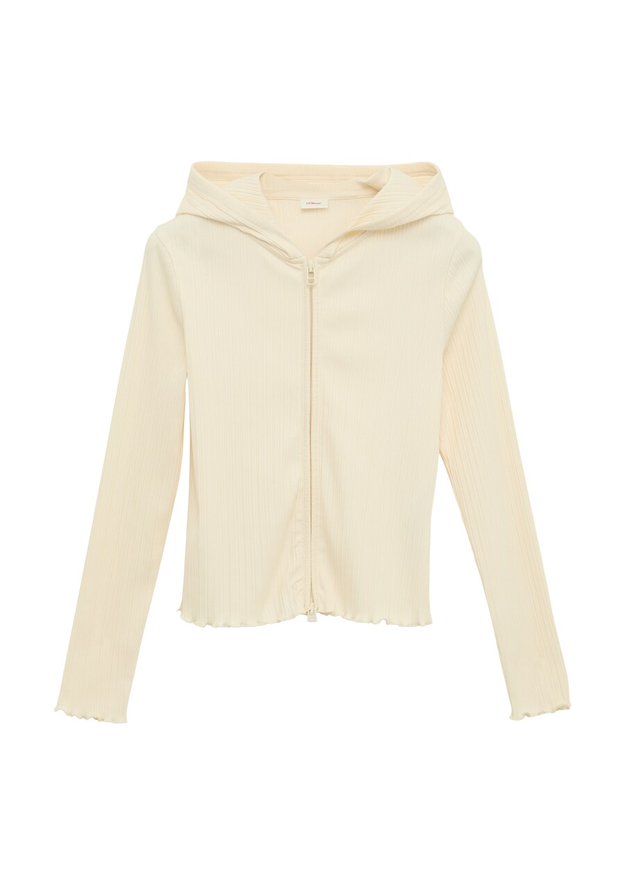 

Толстовка с капюшоном на молнии s.Oliver, цвет Light yellow