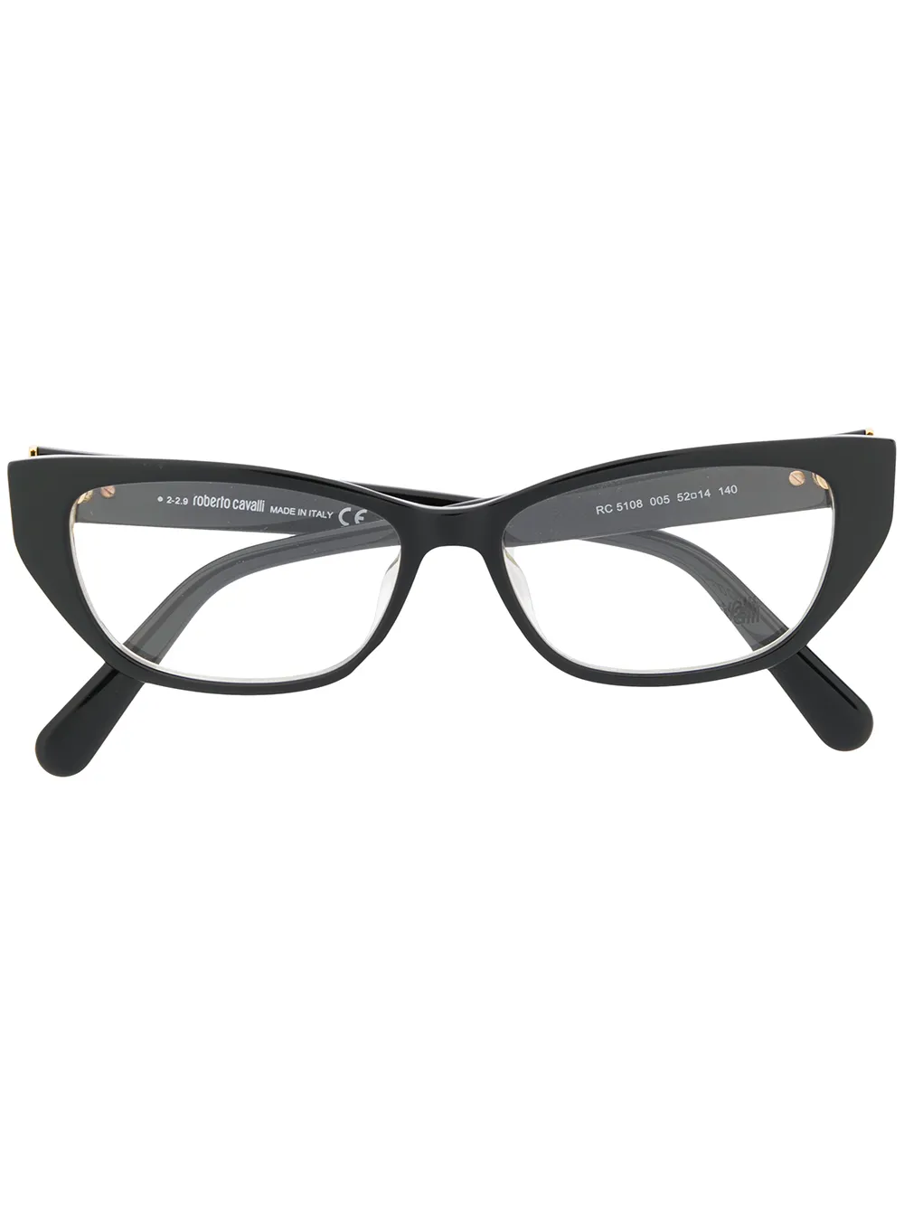 

Очки в оправе 'кошачий глаз' Roberto Cavalli, черный