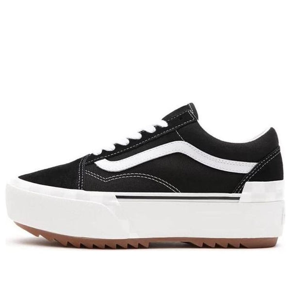 

Кроссовки ua old skool stacked 'black white' Vans, черный