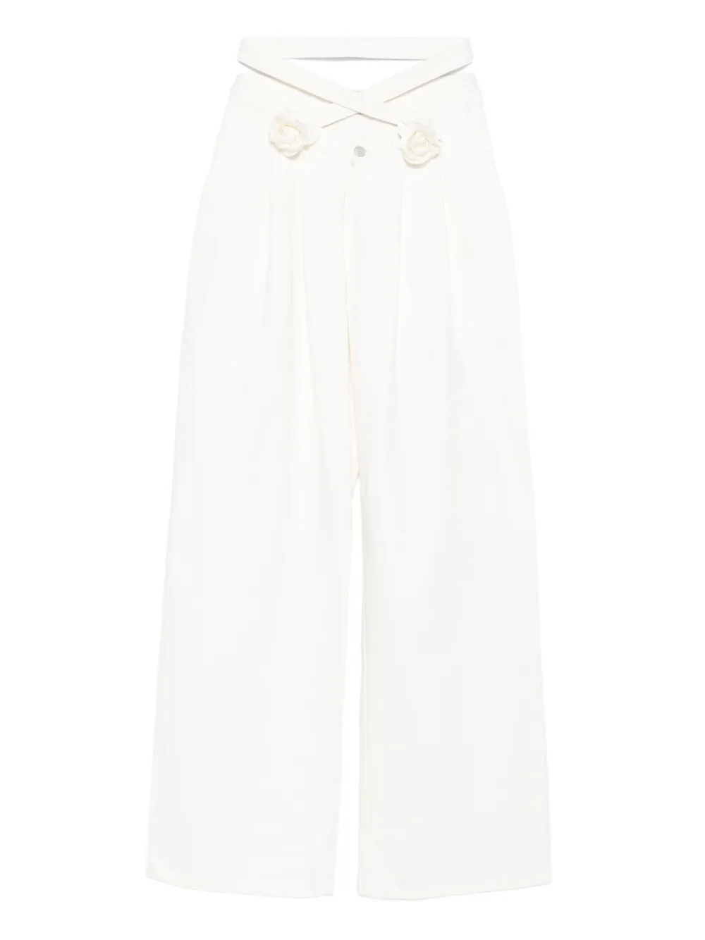 

Брюки Wrapped In Roses со складками Seen Users, белый