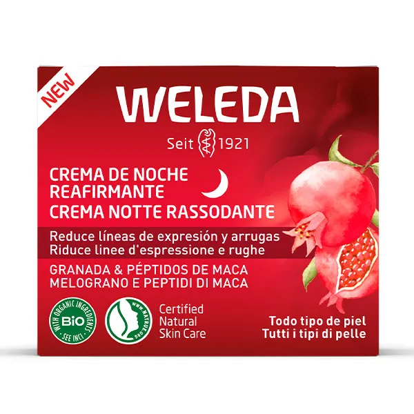 Сыворотка Weleda — Уменьшает мимические и морщины Crema De Noche Reafirmante Granada, 40 мл — фото 2
