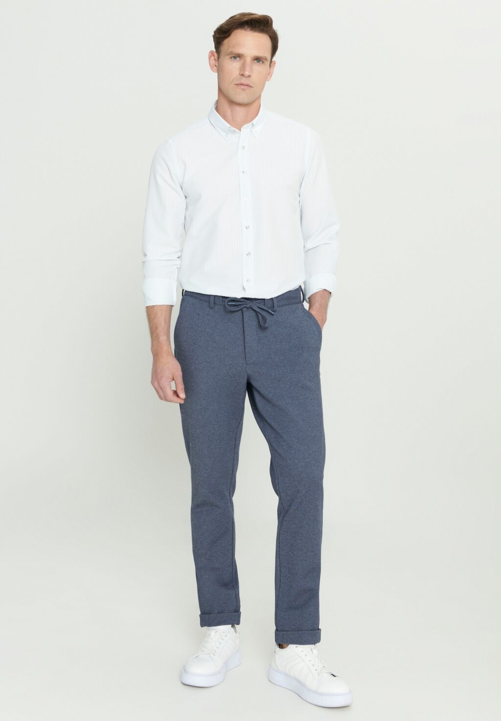 

Брюки JOGGER light grey AC&CO / ALTINYILDIZ CLASSICS, темно-синий