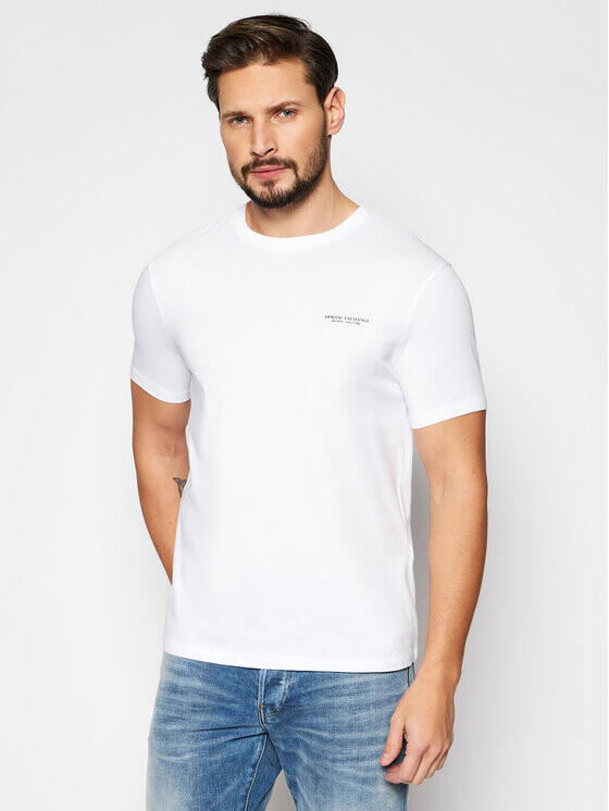 

Футболка стандартного кроя Armani Exchange, белый
