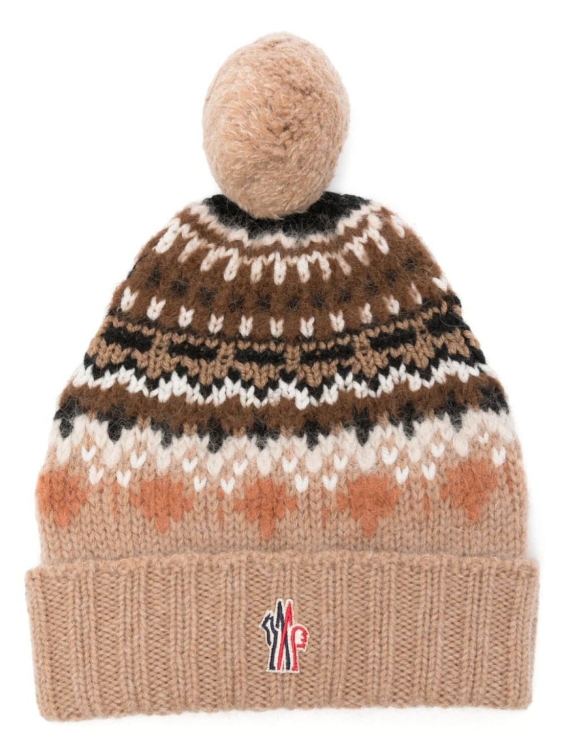 

Moncler Grenoble шапка-бини с интарсией, серый