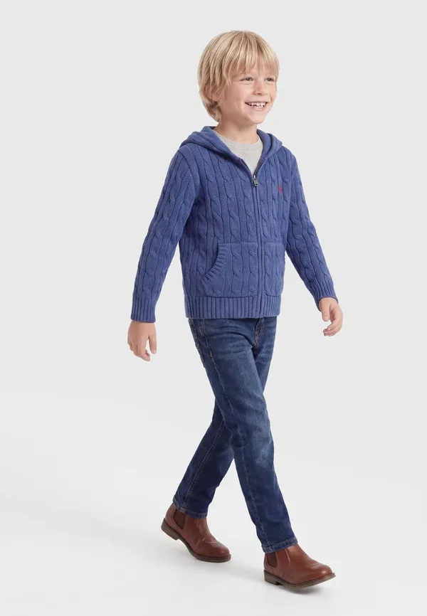 Худи-кардиган на молнии Polo Ralph Lauren, старый королевский синий
