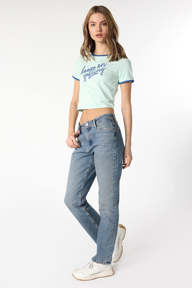 

Короткая футболка с вышитой надписью Colin'S, зеленый