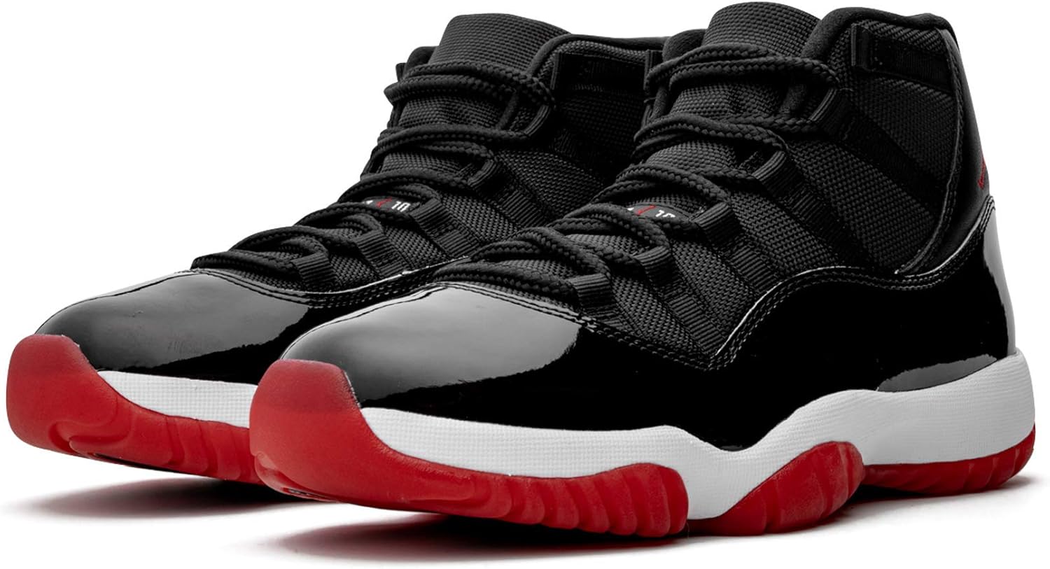 Мужские кроссовки Nike Air Jordan 11 Retro, белый/черный/красный — фото 2