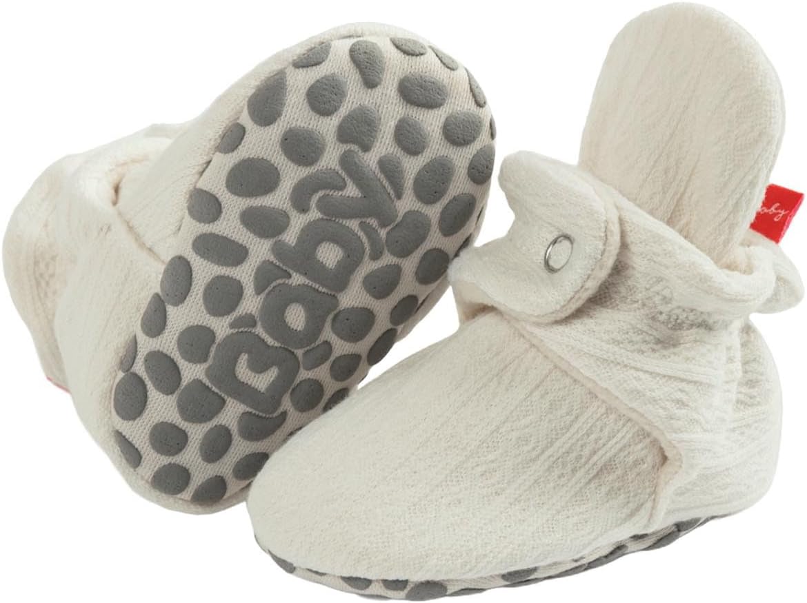 

Детские зимние носочки-ботинки Ctreela для первых шагов с противоскользящей резиновой подошвой, свитерные тапочки, вязаные милые кроссовки для малышей, белый