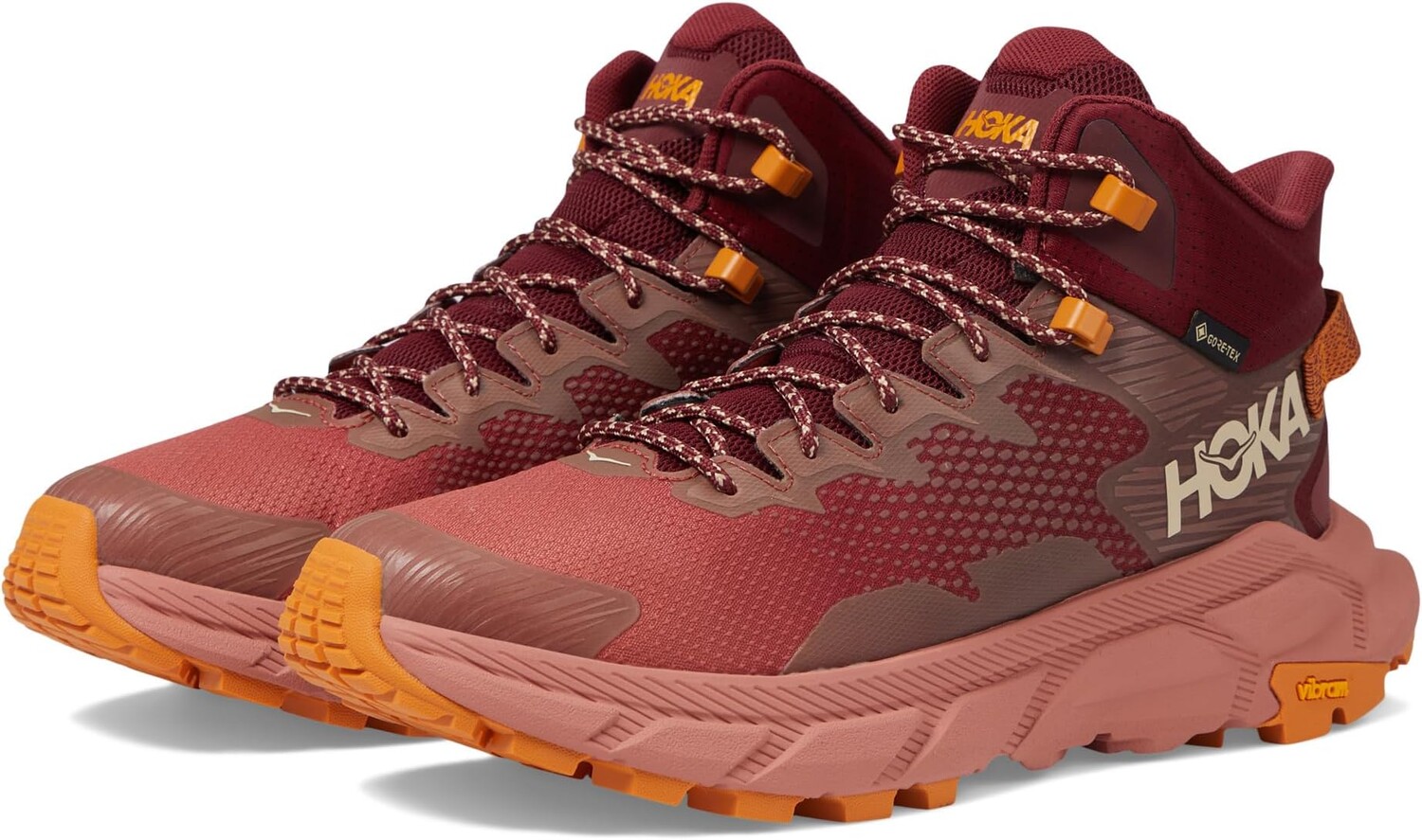 

Походная обувь Trail Code GORE-TEX Hoka, цвет Hot Sauce/Earthenware
