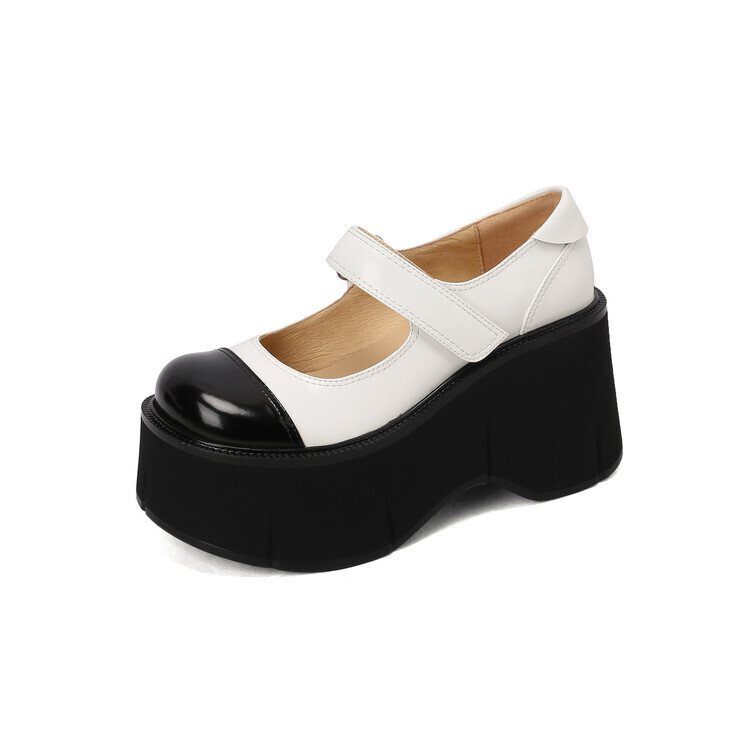 

Туфли Мэри Джейн женские Quicheshoes, черный/белый