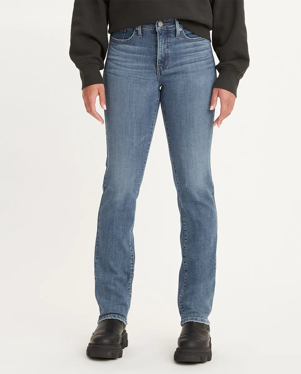 Женские моделирующие прямые джинсы 314 Levi's, синий — фото 2