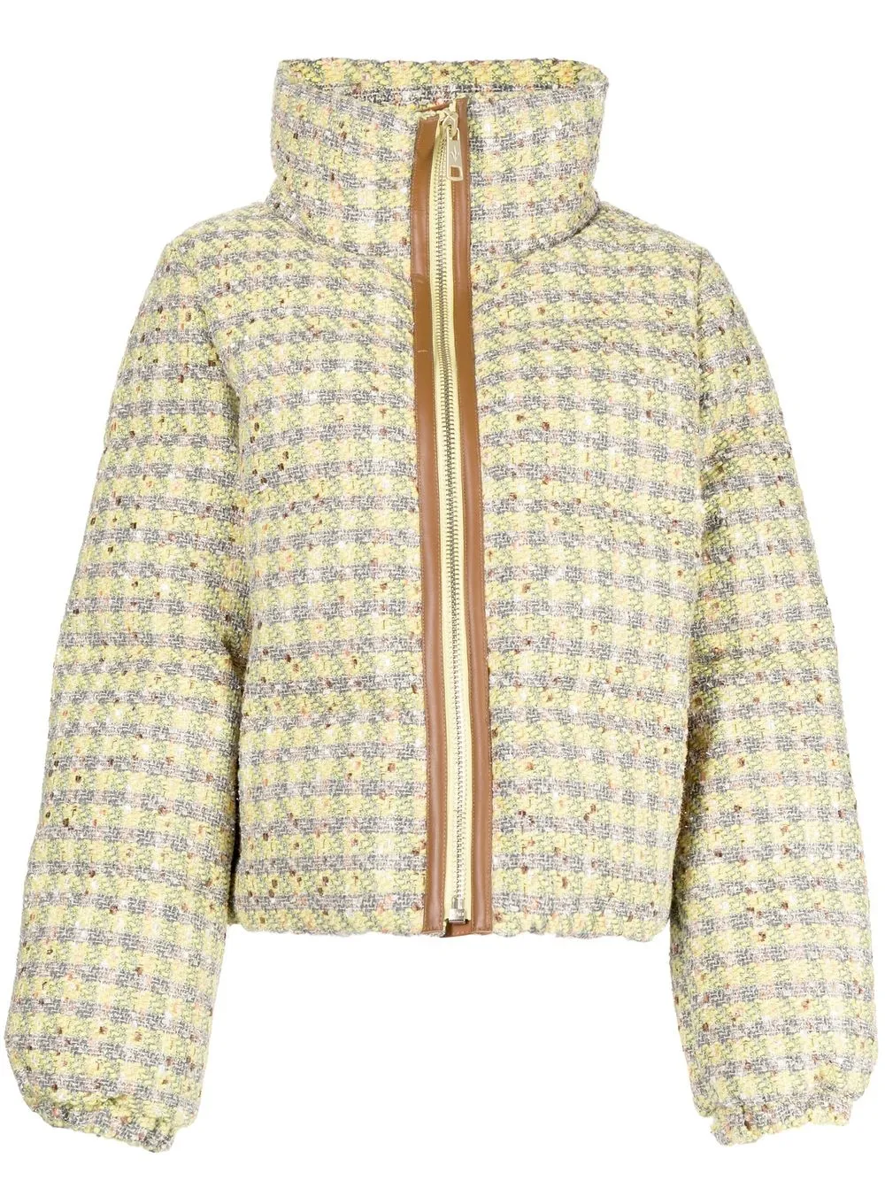 

Пуховик с высоким воротником Nicole Benisti, желтый