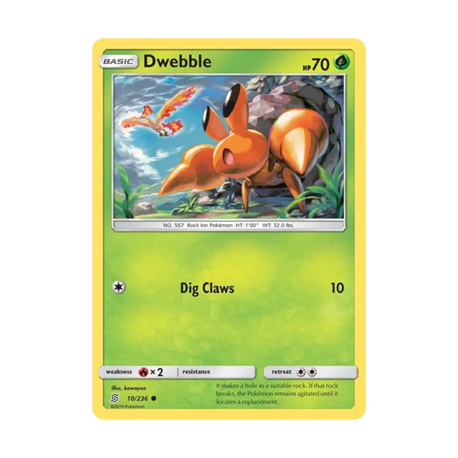 

CCG Двеббл (К) # 10/236, Pokemon - SM - Unified Minds - Singles