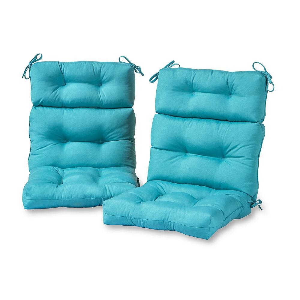 

Greendale Home Fashions 2 шт. Набор подушек для уличного стула с высокой спинкой, цвет Teal