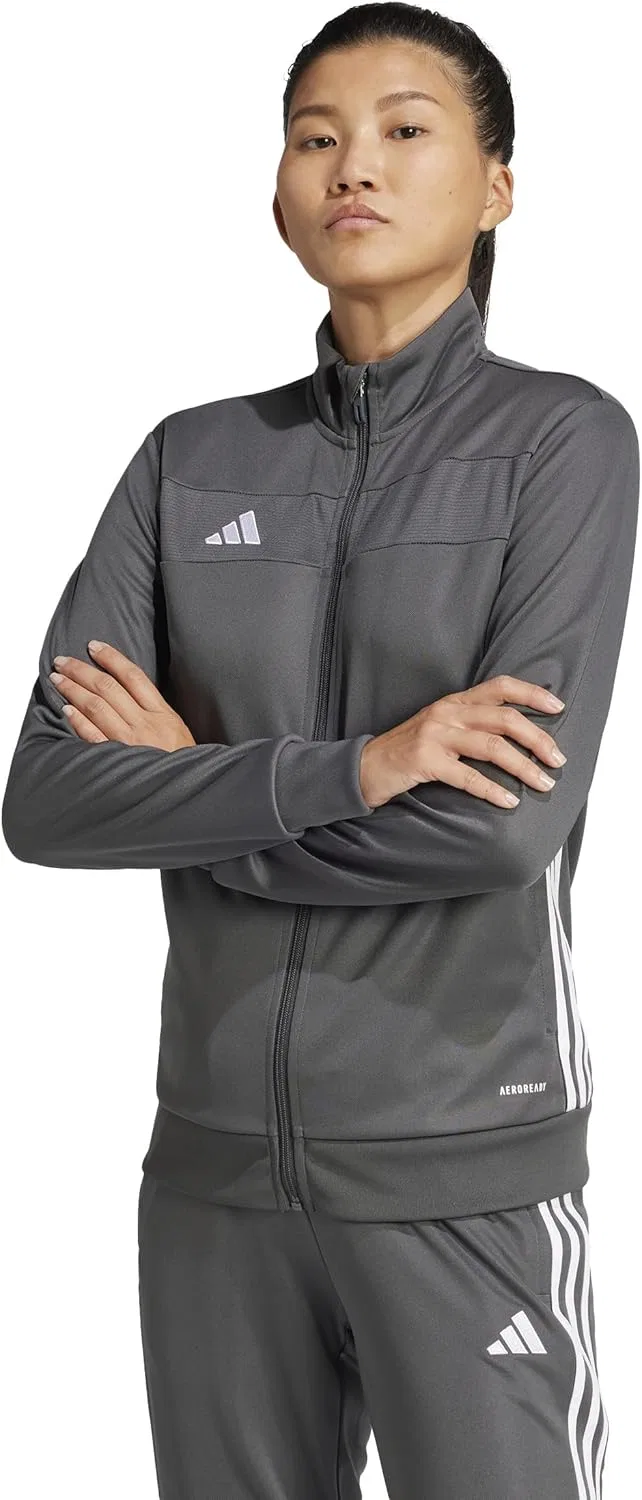Тренировочная куртка adidas Tiro 25 Essentials, серый/белый — фото 2
