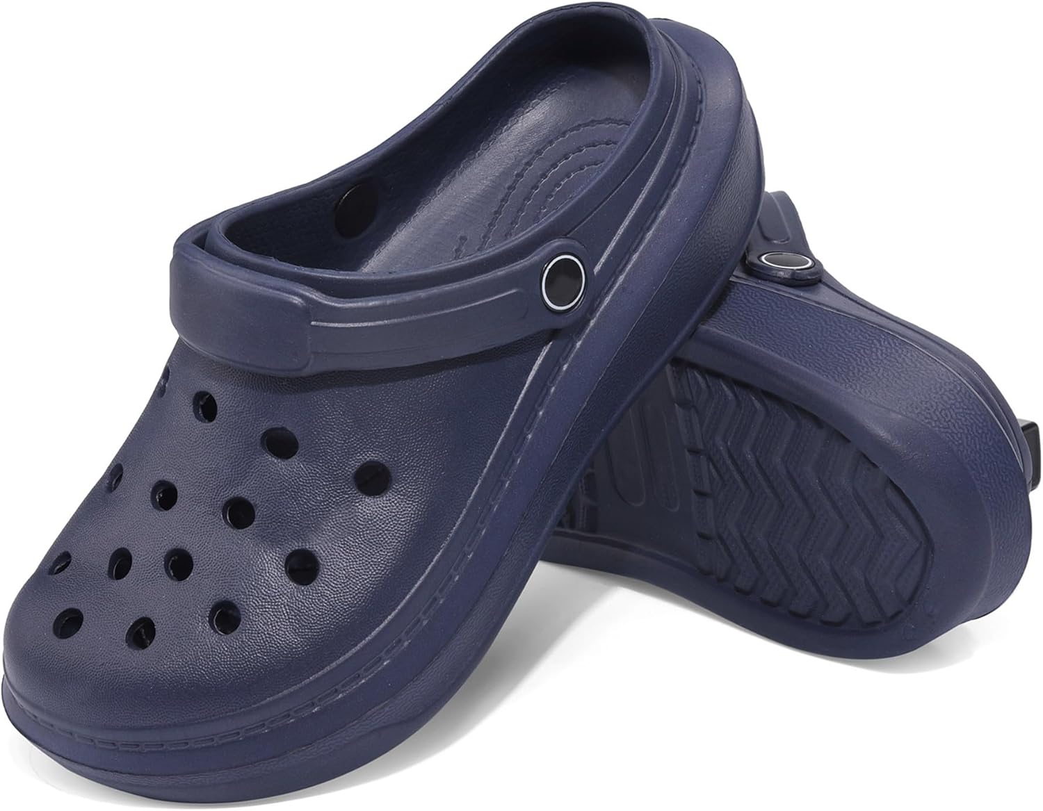 

Женские и мужские сабо VONMAY, дышащие летние пляжные сандалии, регулируемые шлепанцы, садовая обувь, нескользящие, темно-синий