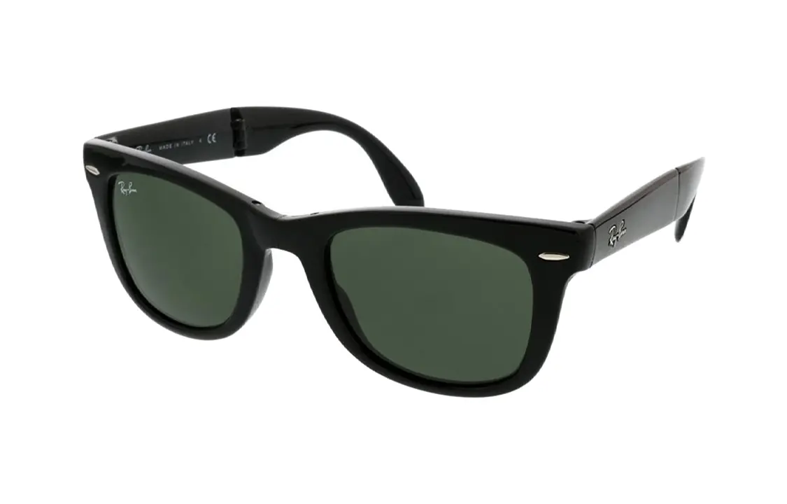 

RayBan Ацетатные квадратные солнцезащитные очки унисекс черные, Black