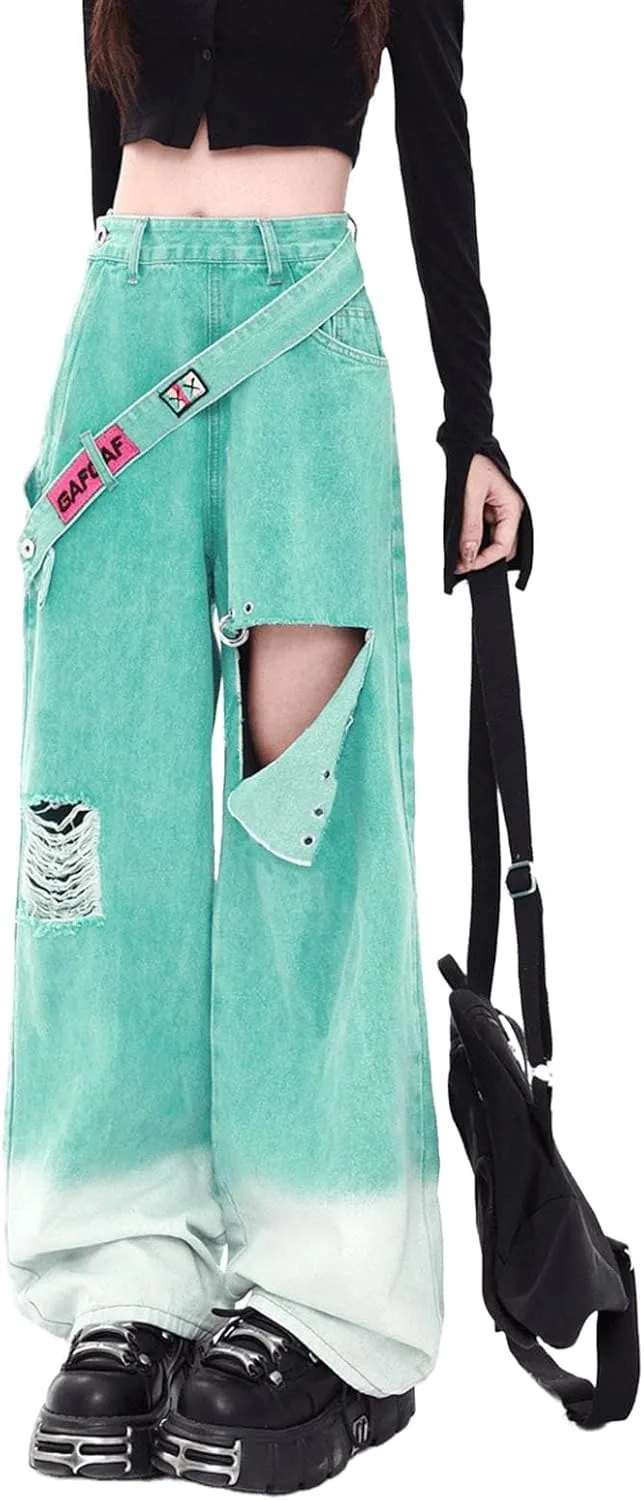 

Женские рваные джинсы Wide Leg UICIOP