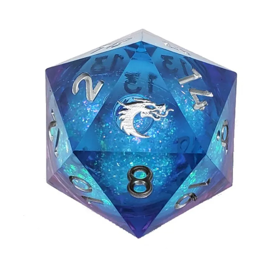 

35мм d20 - Сумеречная ярость, Liquid Infused Dice