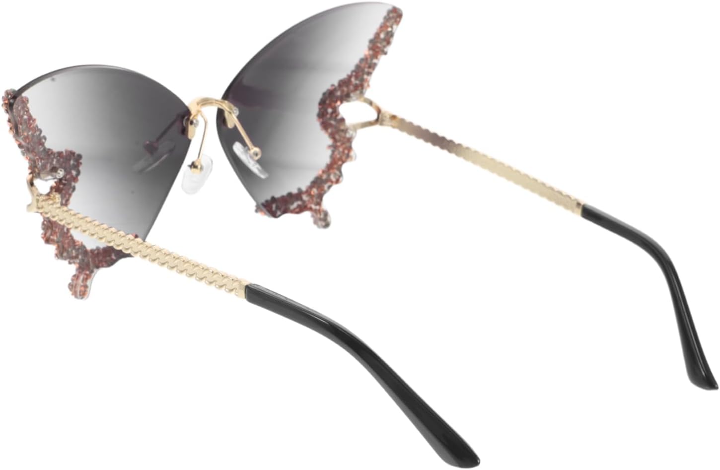 

Женские солнцезащитные очки GALPADA в винтажном стиле «бабочка» без оправы. Легкие, модные очки с бриллиантовой отделкой и защитой от УФ-излучения. Стильные и универсальные очки для комфорта в течение всего дня, Multi