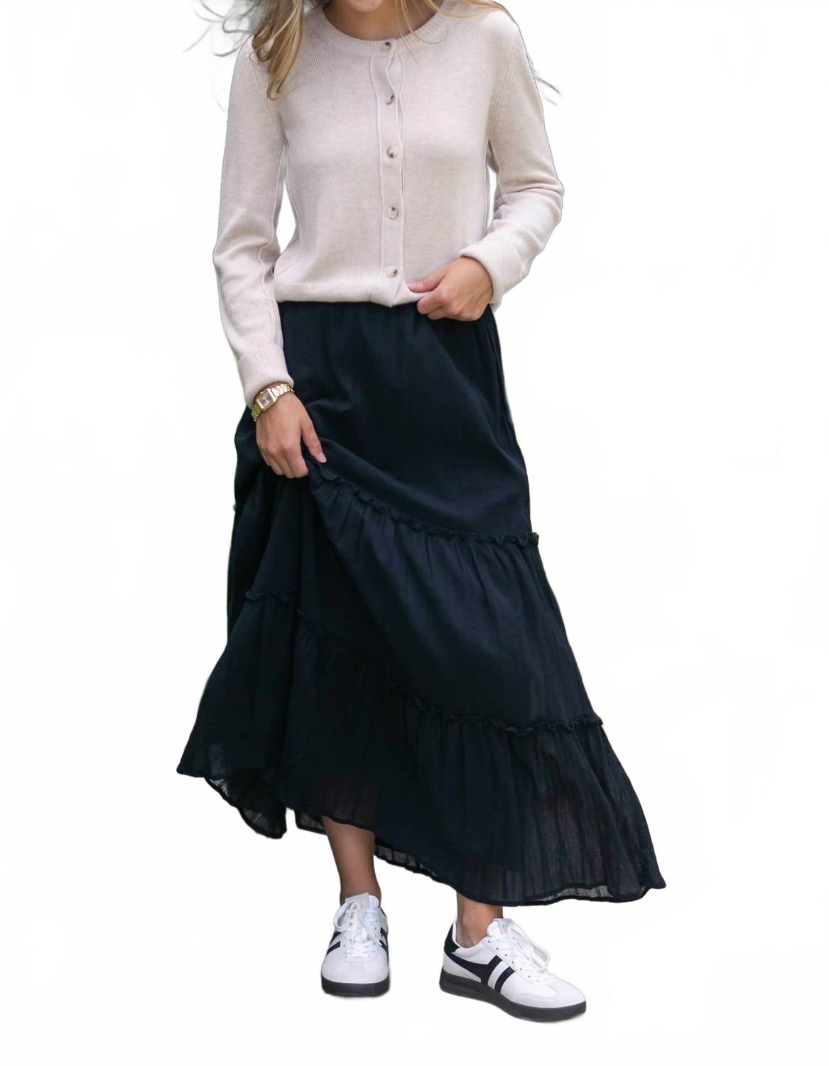 

Серена газ макси-юбка в черном Inherit Clothing Company