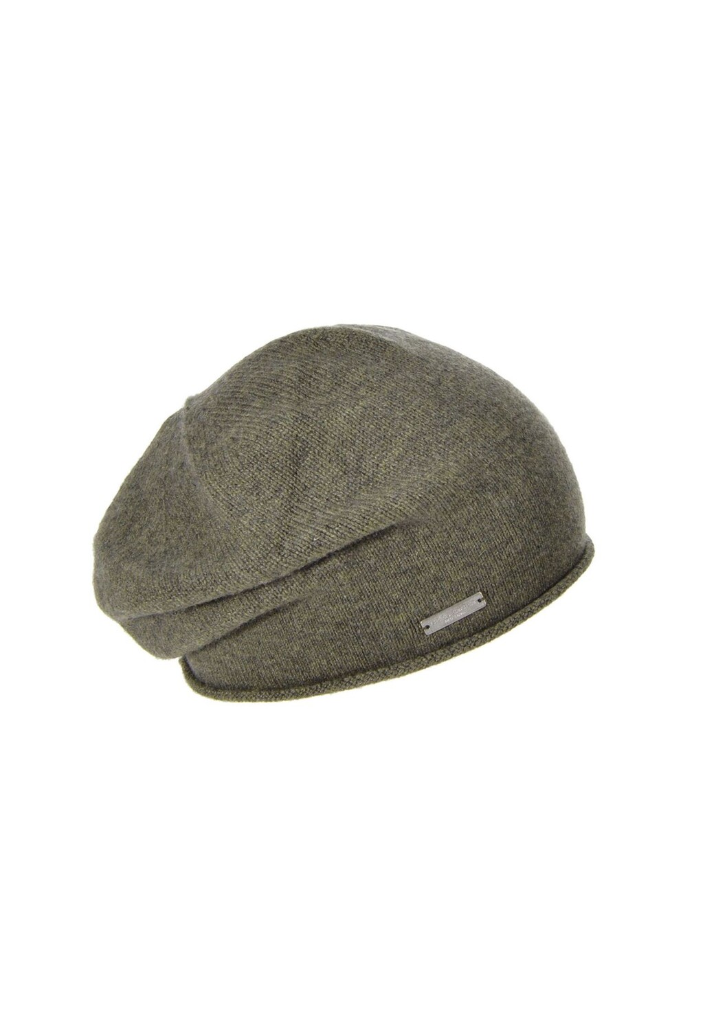

Кашемировая баска с закругленным краем 17702-0 SEEBERGER, цвет Khaki One Size