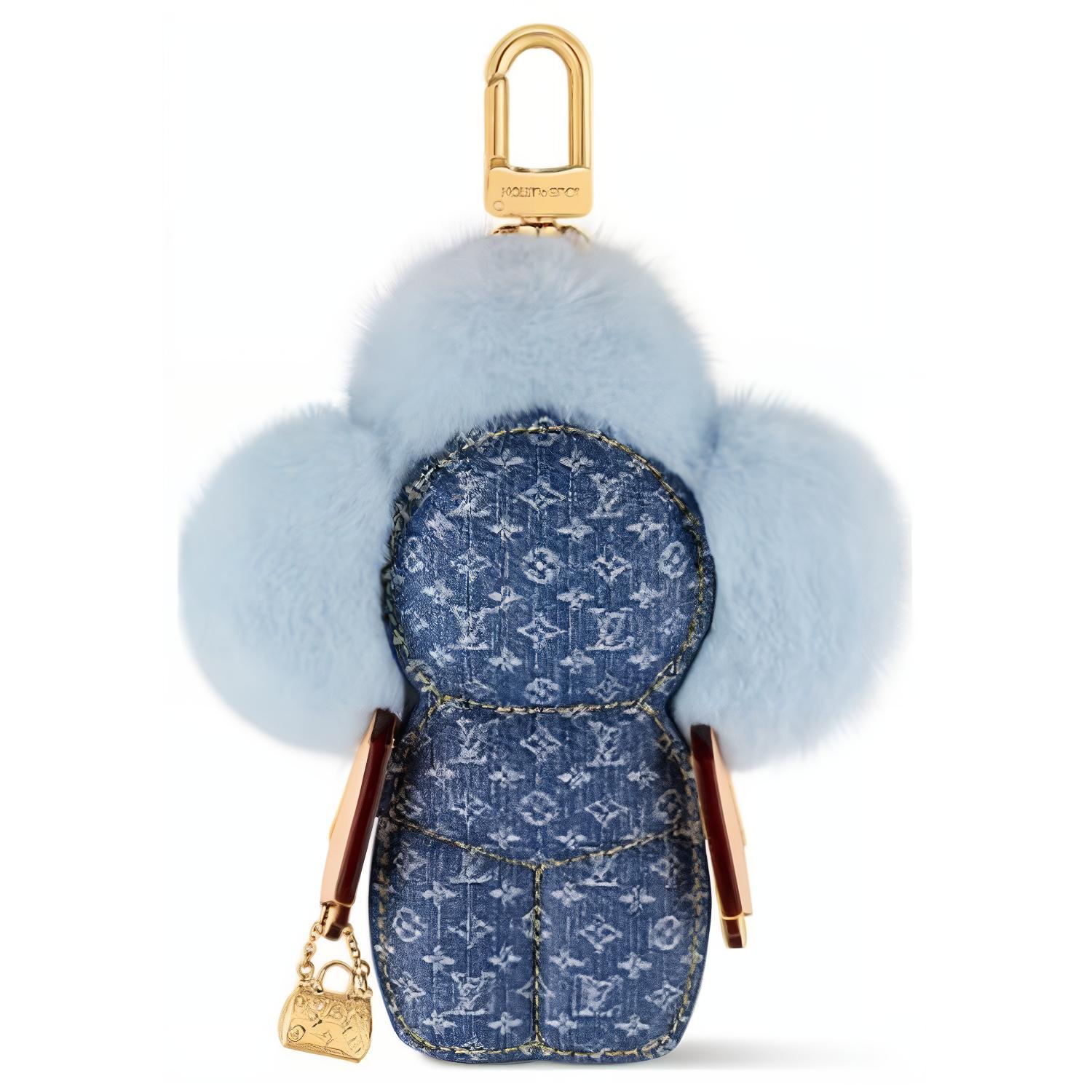 LOUIS VUITTON Кожаный кулон-сумка товар для женщин синий, Blue — фото 3