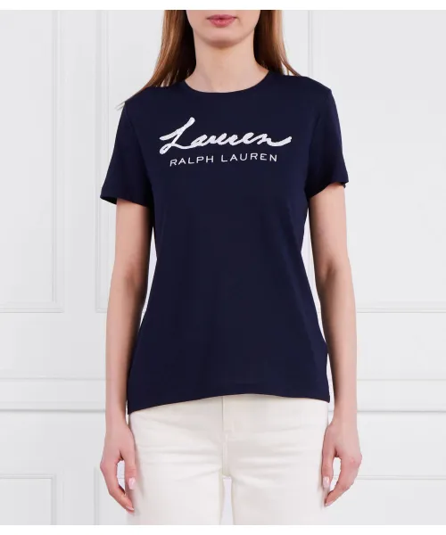 

Футболка Katlin с коротким рукавом Slim fit Lauren Ralph Lauren, синий