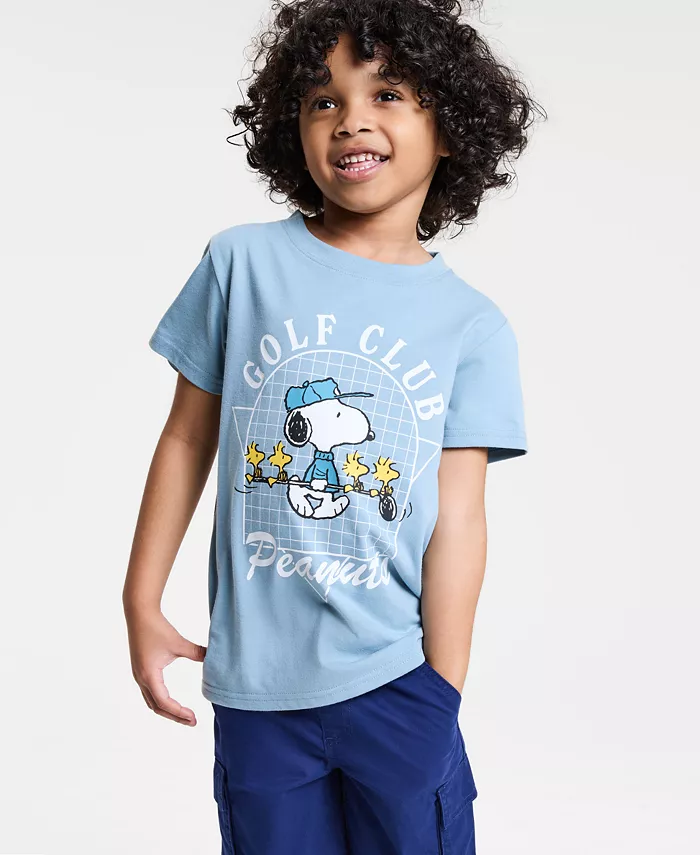 

Футболка с коротким рукавом Little & Big Boys Snoopy Golf Club Graphic Epic Threads, синий