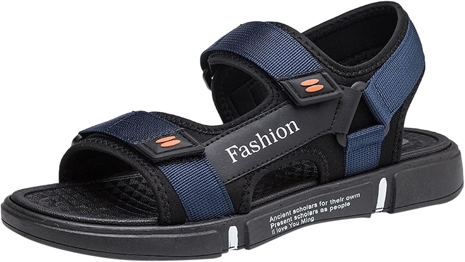 

Мужские спортивные сандалии ZDLJYL с регулируемым ремешком, противоскользящие, для пляжа и воды, с толстой амортизирующей подошвой, повседневные сандалии-рыбака, синий