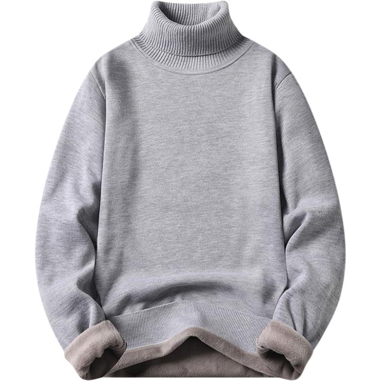 

Толстовка унисекс с воротником-стойкой, утепленная и с флисовой подкладкой VanCamel, серый