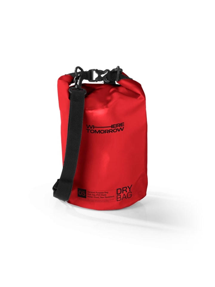 

Водонепроницаемая сумка из ПВХ - Модель 01 - 5 л - красная Where Tomorrow