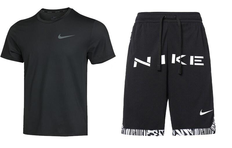 

Повседневный спортивный мужской спортивный костюм черный Nike, черный