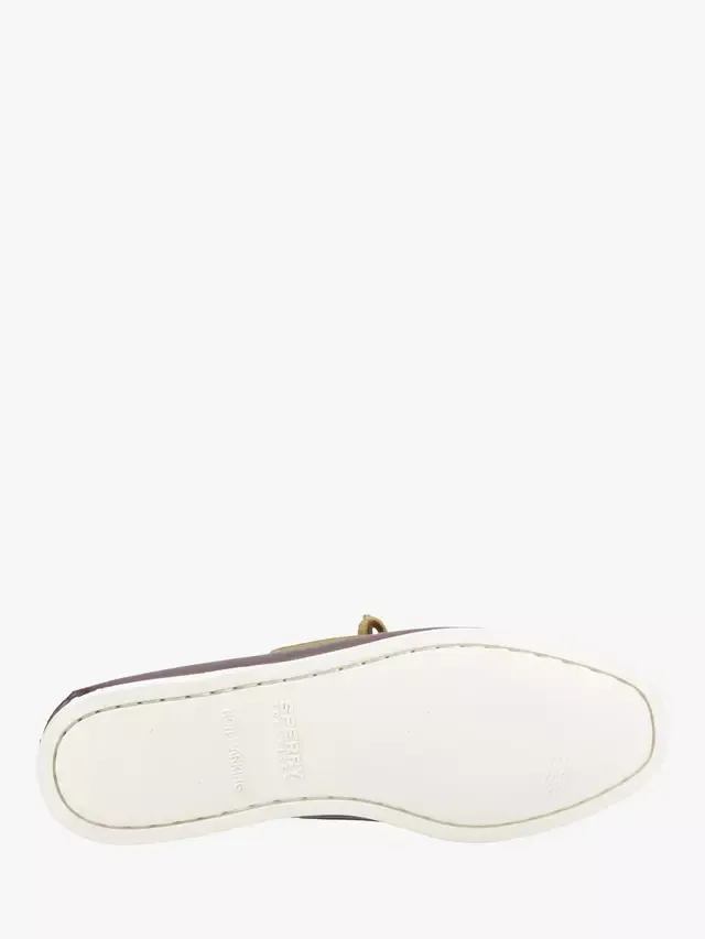 Оригинальные кожаные мокасины с двумя люверсами Sperry, Brown — фото 4
