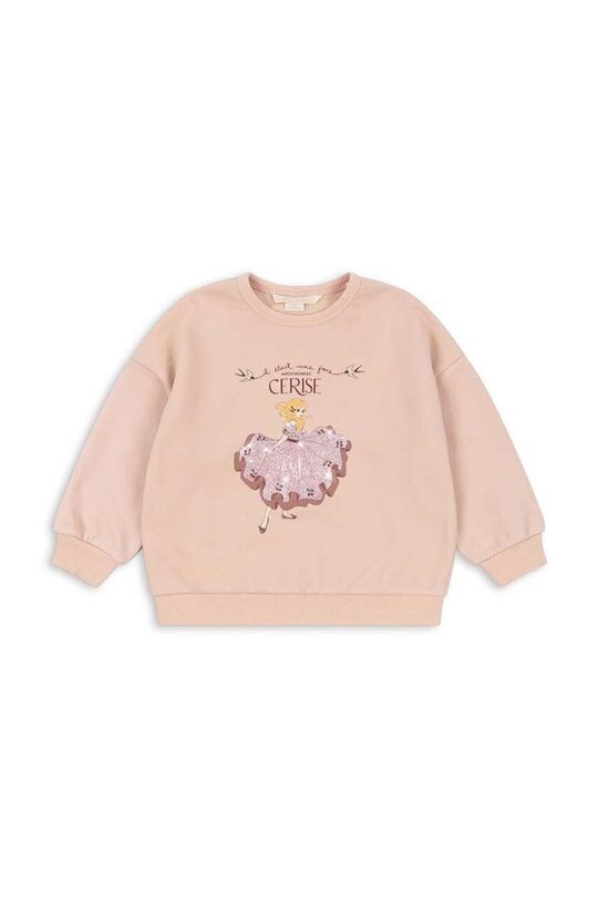 

LOU GLITTER SEATSHIRT Детская толстовка OCS Konges Sløjd, бежевый