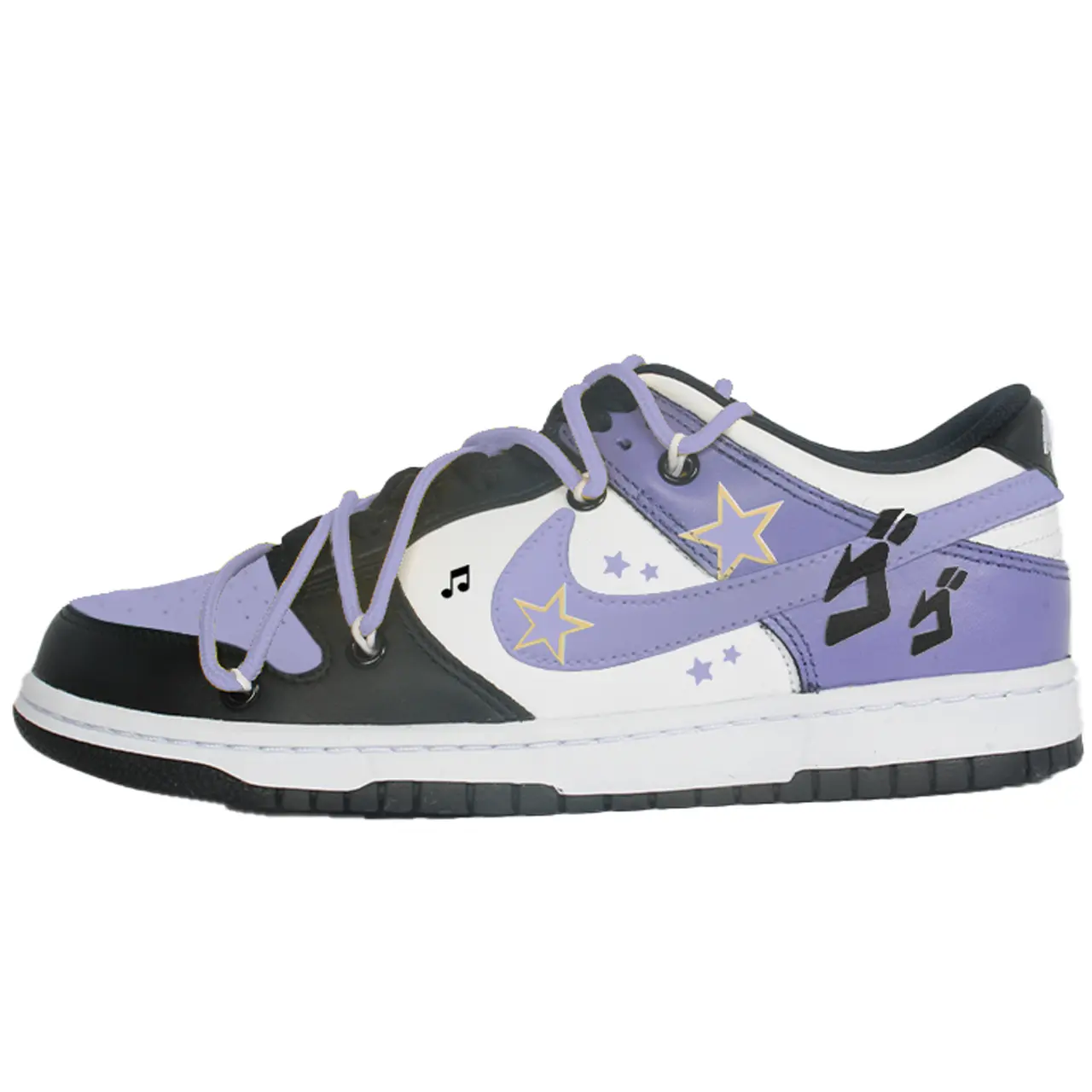 

Nike Dunk Sparkling Star Cluster 2 Purple Star нескользящие устойчивые к истиранию низкие кроссовки для скейтбординга Purple детские