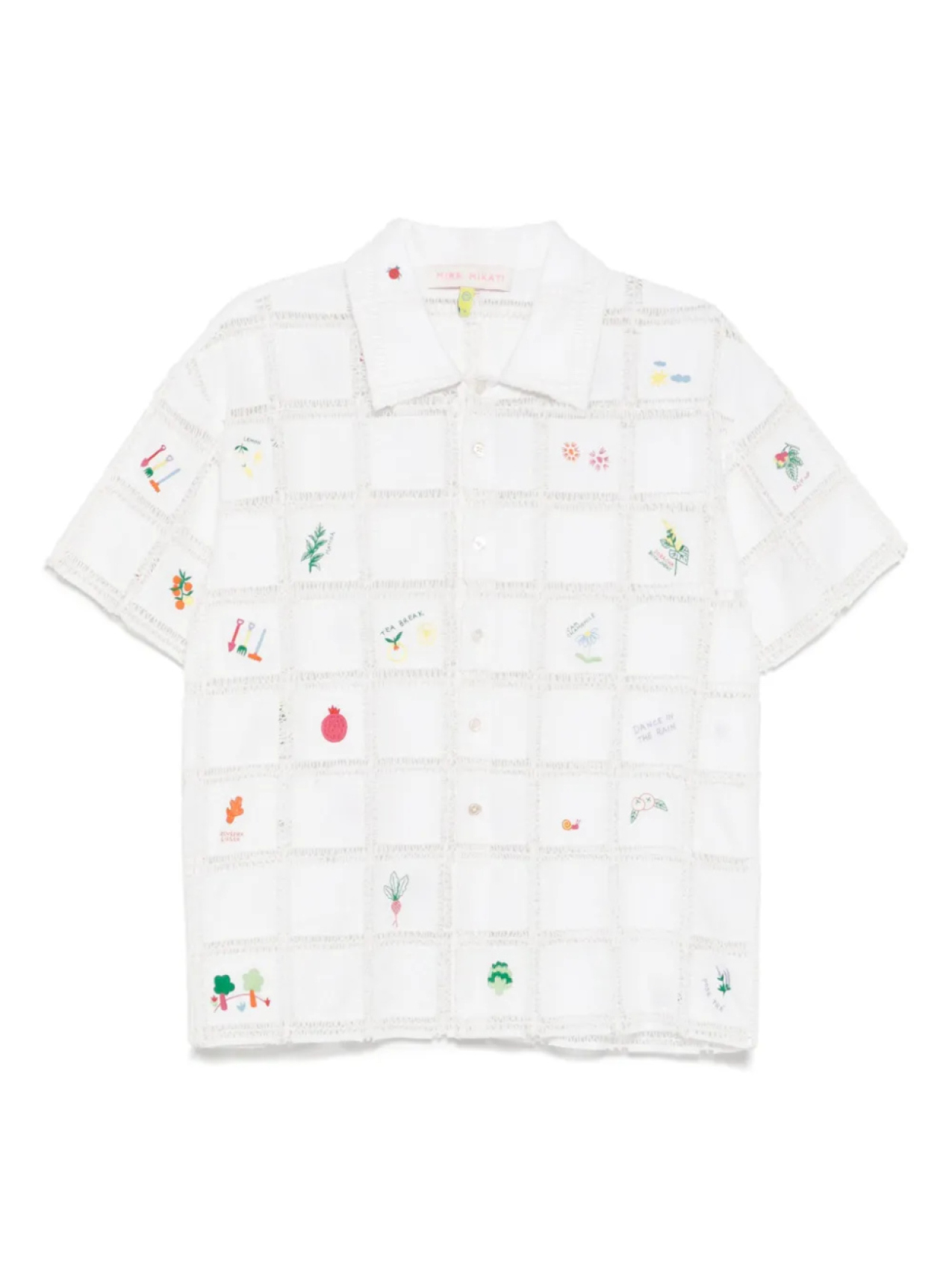 

Mira Mikati рубашка в технике кроше, нейтральный
