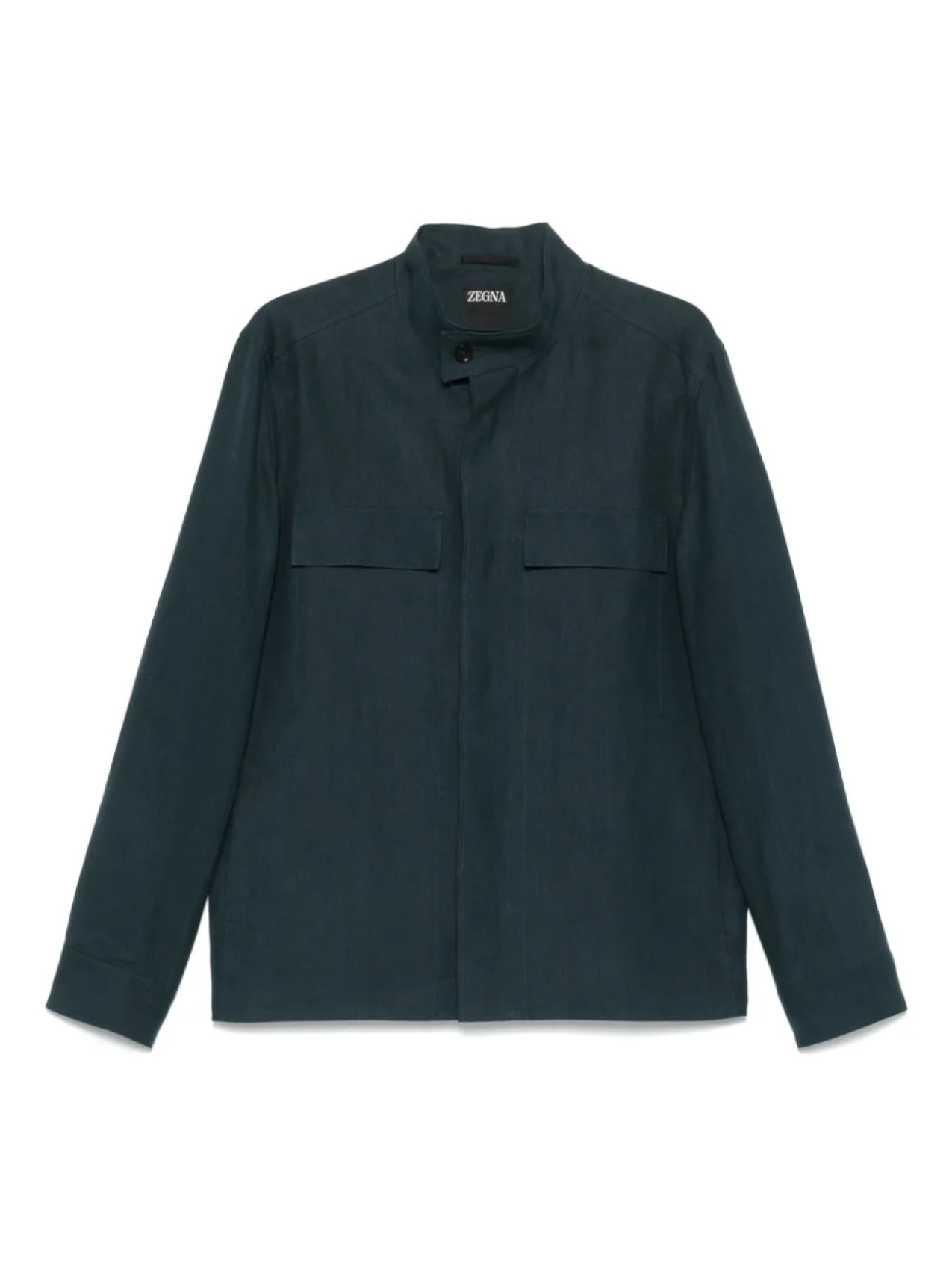 

Zegna льняная рубашка, синий