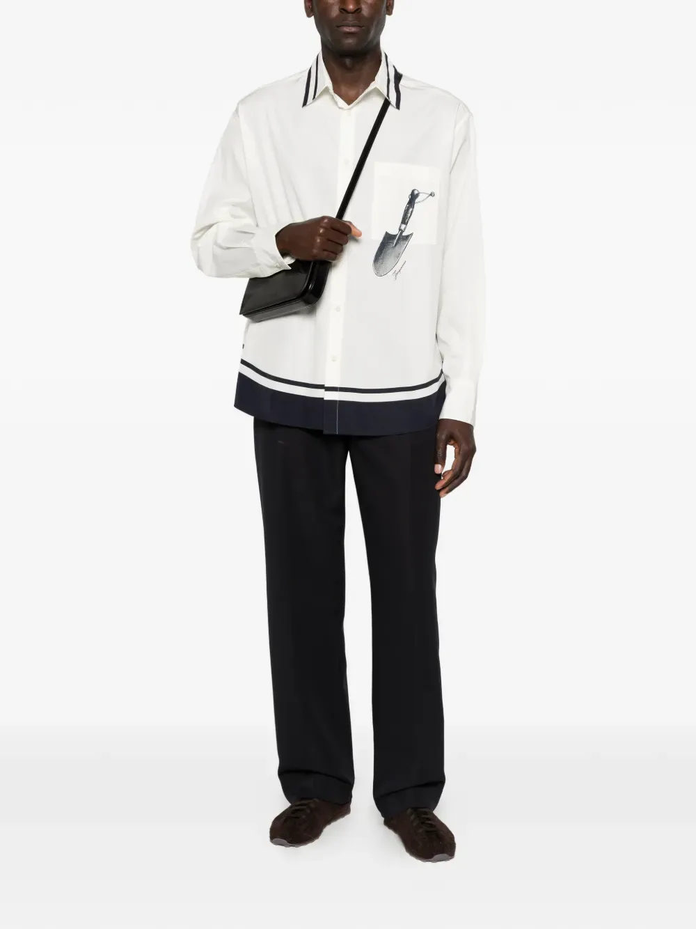 Рубашка La Chemise Camargue JACQUEMUS, бежевый — фото 2