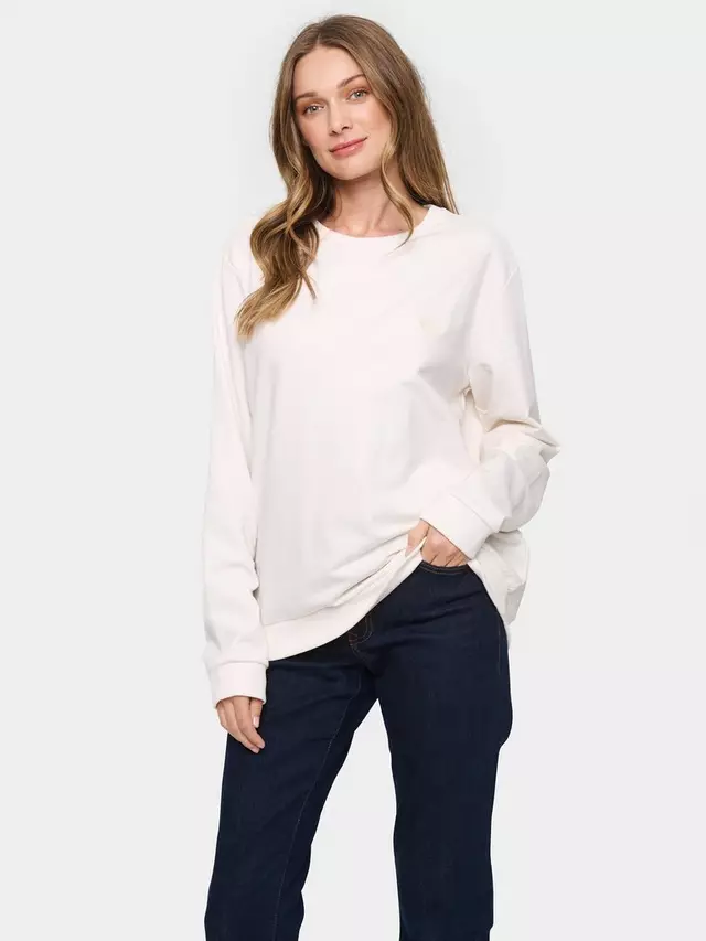 

Толстовка Saint Tropez Fanile Embroidered Loose Fit, белый