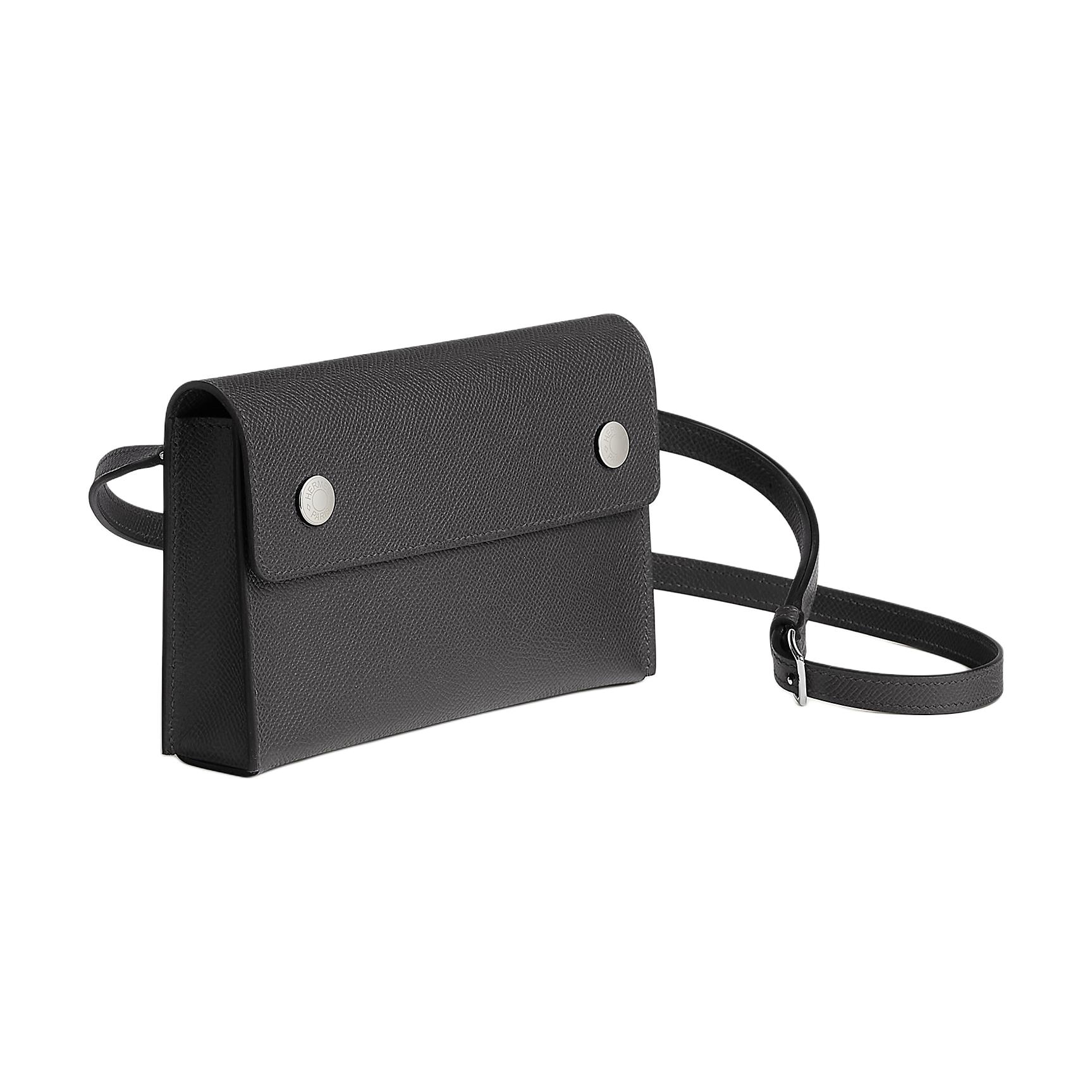 Hermes Кошелек Hermèsnap Epsom из телячьей кожи, женский, 88, графитово-серый — фото 2