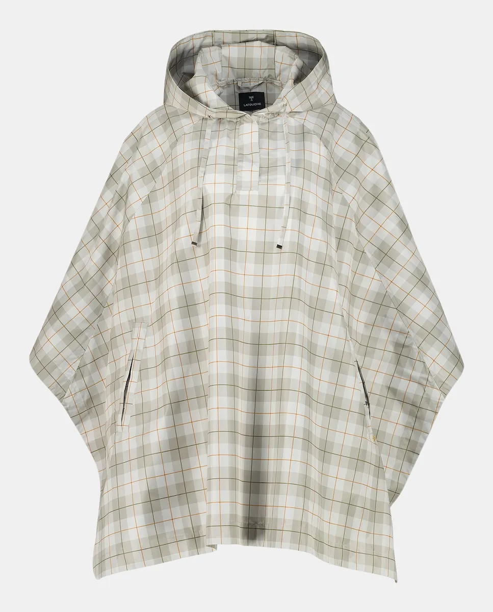 

Дождевик в клетку Latouche, экрю